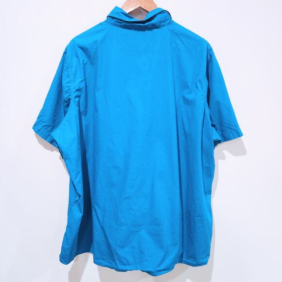 Vintage Disney Plus Womens Blue Cotton Embroidered Button Up Blouse Size 3X - Picture 6 of 11